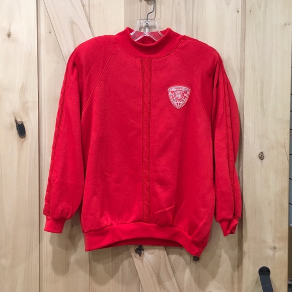 Vintage Tops - GITANO Vintage RED Women's Sweatshirt